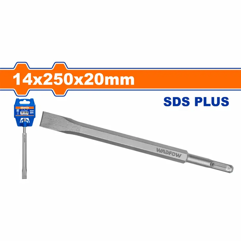 Sds Plus Point Chisel – 14 × 250 × 20 Mm, Chrome-Vanadium Steel, Sandblasted Surface 1