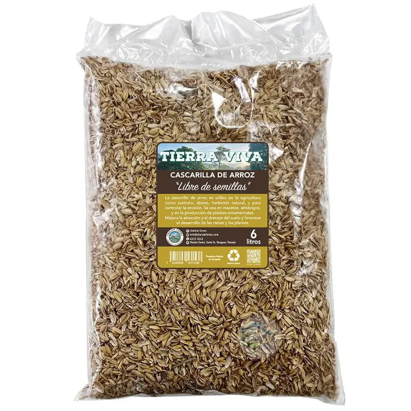 Seed-Free Rice Hulls – 6-Liter Bag For Gardening And Soil Aeration 1