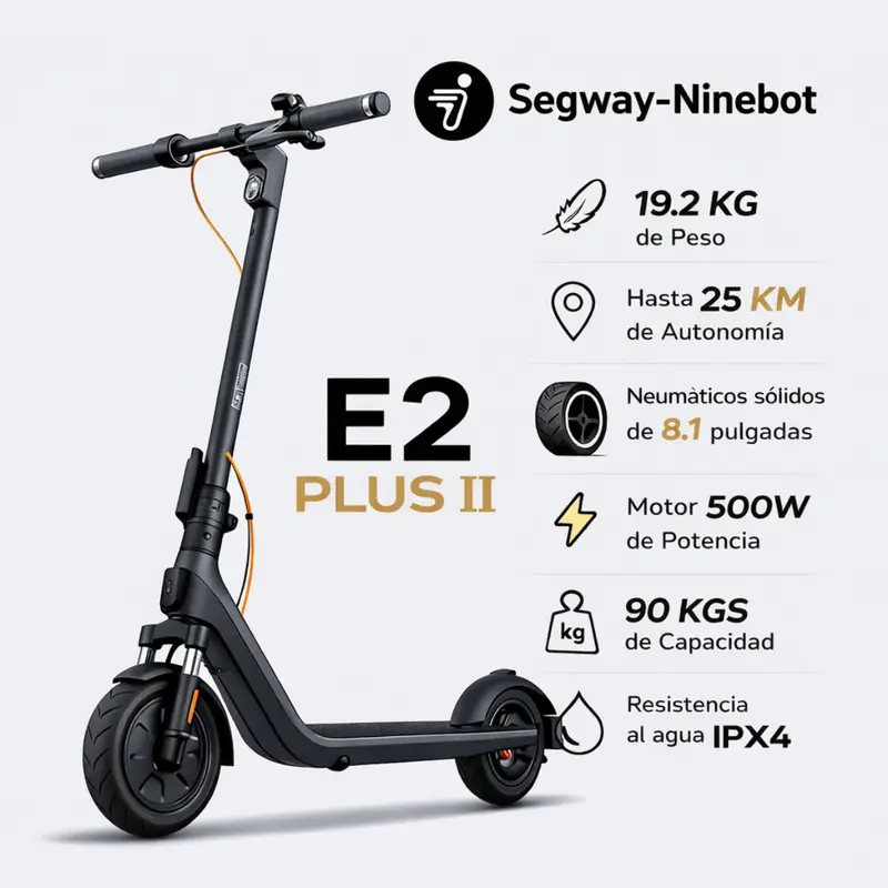 Segway Ninebot E2 Plus Ii Electric Scooter – 25 Km Range 1