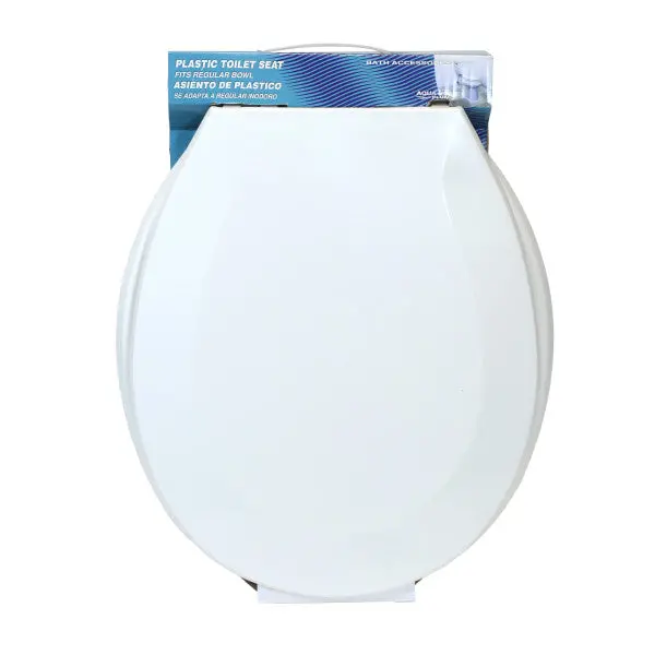 Semi-Round White Toilet Seat Cover – Universal Fit 1