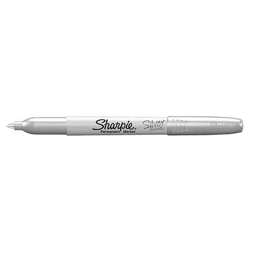 Sharpie Metallic Fine-Point Permanent Marker In Silver, Single Unit 1