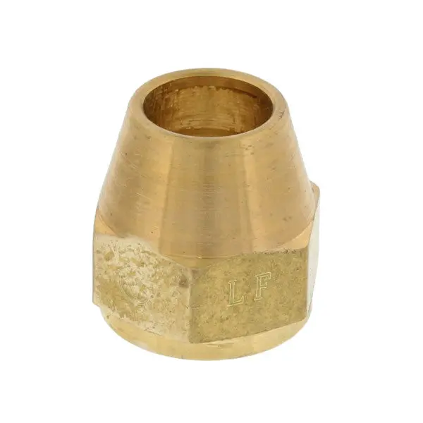 Short Bell-Type Flare Nuts – #41 Size, Brass Construction For High-Pressure Gas Line Applications 5
