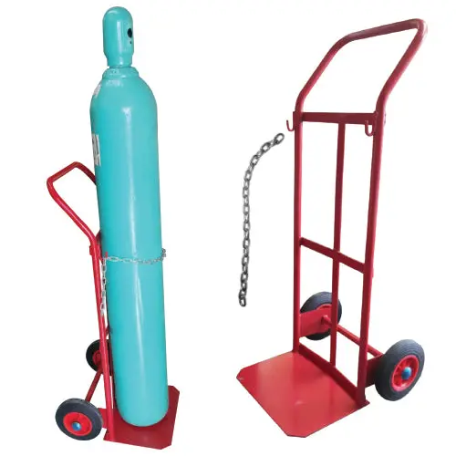Single-Cylinder Gas Cylinder Cart – 70 Kg Capacity With Securing Chain 1