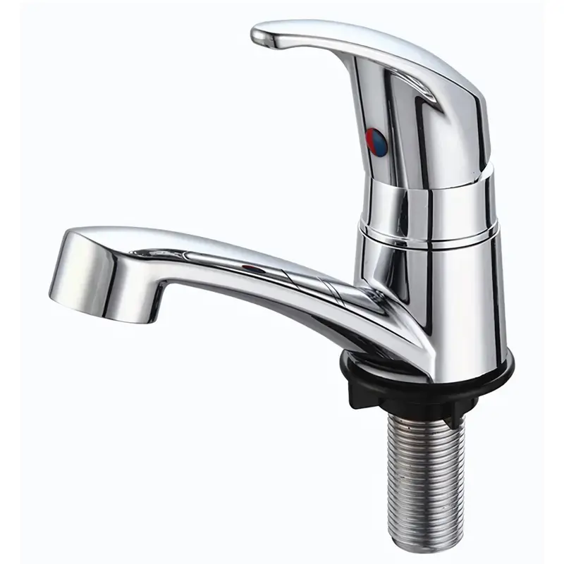 Single-Handle Bathroom Faucet – Dual-Temperature Lavatory Mixer Tap For Hot And Cold Water 1