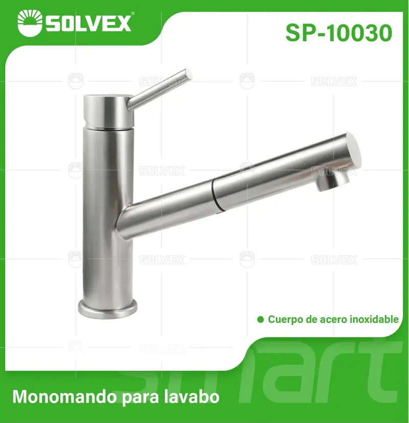 Single-Handle Bathroom Faucet With Dual-Temp Pull-Out Sprayer (1.5 M Extendable Hose) 1