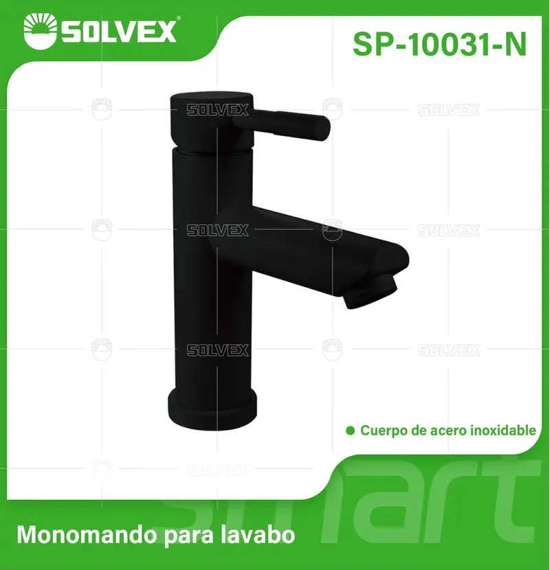 Single-Lever Black Bathroom Faucet – Stainless Steel Cold/Hot Mixer Tap For Vanity Sinks 1