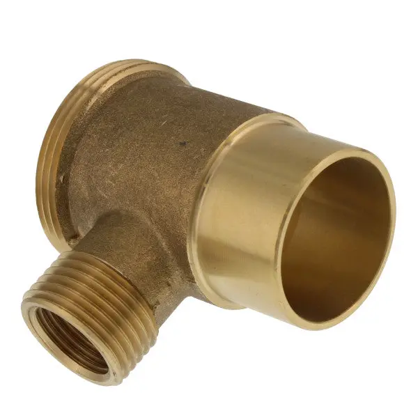 Sliding Washer Tee Fitting, 1-1/2" X 3/4" X 1/2" 1