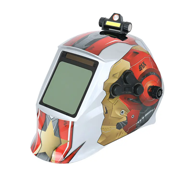 Solar-Powered Auto-Darkening Welding Helmet – 3.64" × 1.67" Large Viewing Window 1