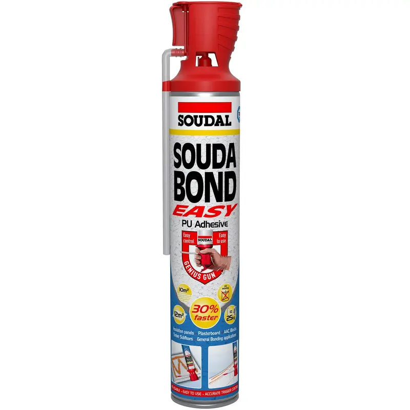 Soudal Soudabond Easy Pu Foam Adhesive – 750 Ml, Insulating & Bonding For Marble, Pvc & Wpc 1