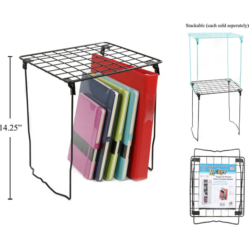 Stack-N-Shelf Black Locker Organizer – 28.5 X 25.5 Cm 1