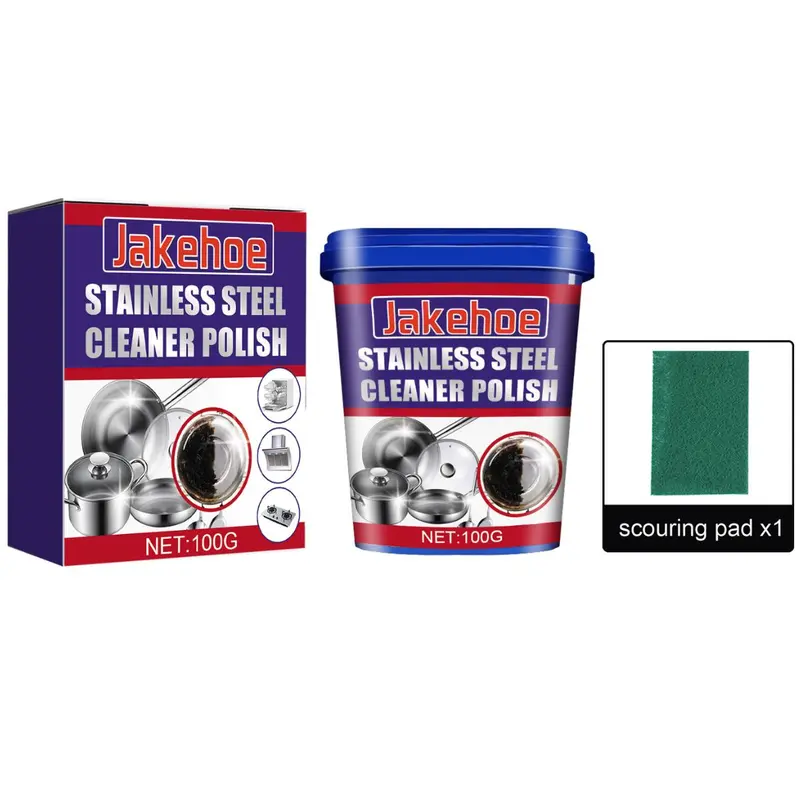 Stainless Steel Cleaner Paste – Rust, Grease & Stain Remover (100G Tube) 1