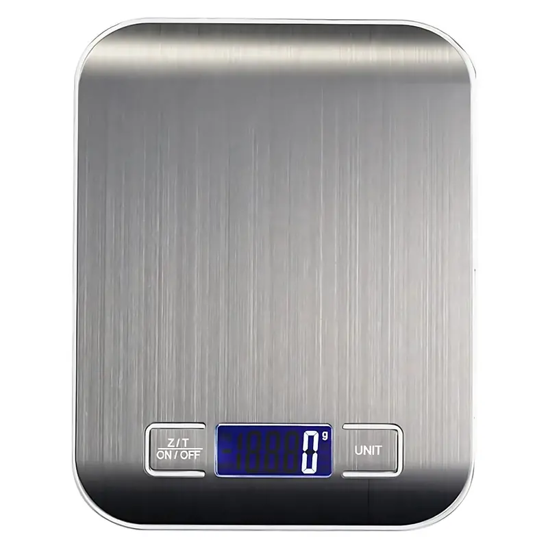 Stainless Steel Digital Kitchen Scale – 10Kg Capacity Lcd Food Weighing Balance 1