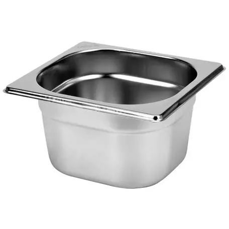 Stainless Steel Gn 1/6 Gastronorm Tray – 100 Mm Depth 1