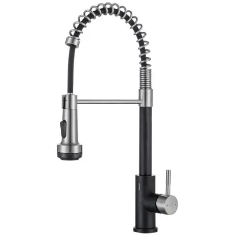 Stainless Steel Kitchen Pull-Out Faucet With Touchless Sensor – Jaspe Design 1