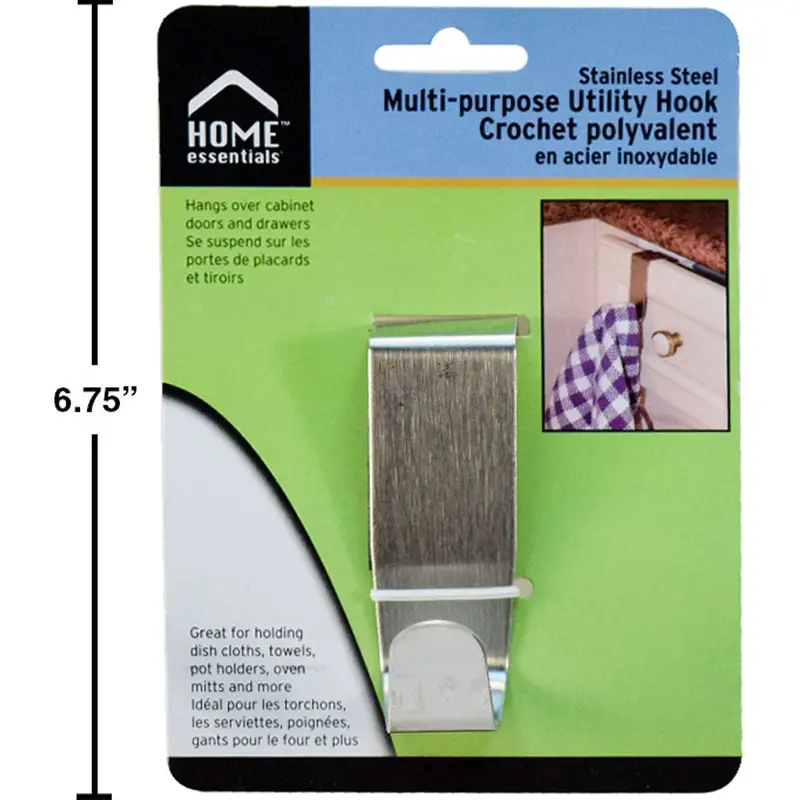 Stainless Steel Multi-Use Cabinet Hook 1