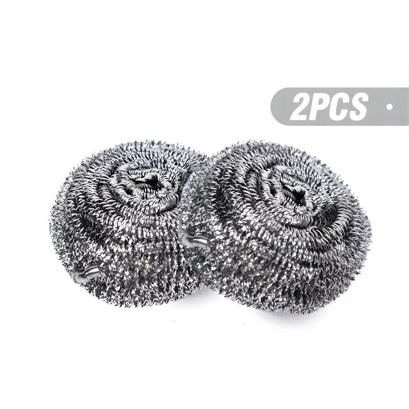 Stainless Steel Steel Wool Pads (15 G) – 2-Pack Premium Abrasive Cleaning Discs 1