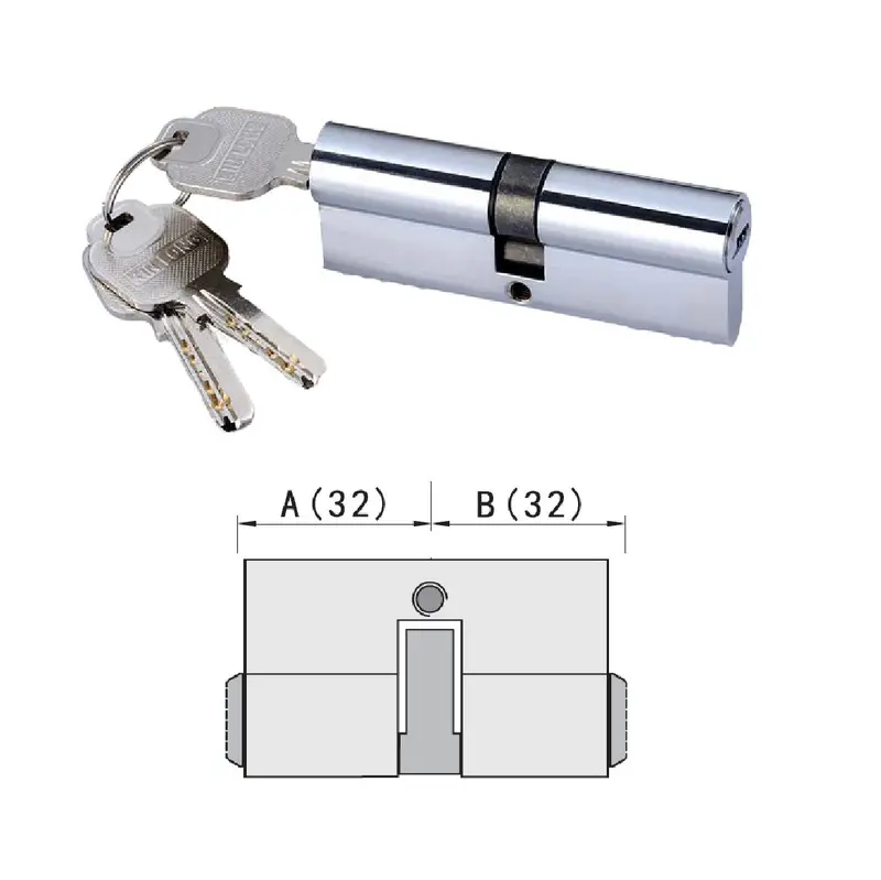 Standard 32/32Mm High-Strength Lock Cylinder – Heavy-Duty Upvc Door & Window Cylinder 1
