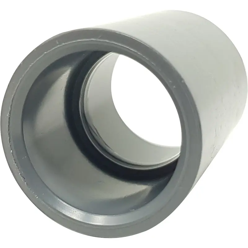 Straight Pvc Electrical Conduit Coupling – 1/2", Light Gray 1
