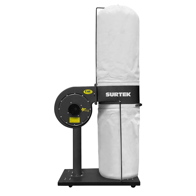 Surtek 1 Hp Dust And Sawdust Vacuum Collector With 4-Inch Single Inlet 1