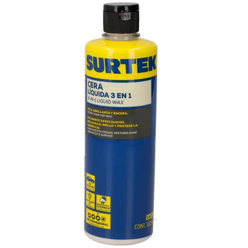 Surtek 3-In-1 Liquid Wax: Clean, Polish & Protect – 500Ml 1