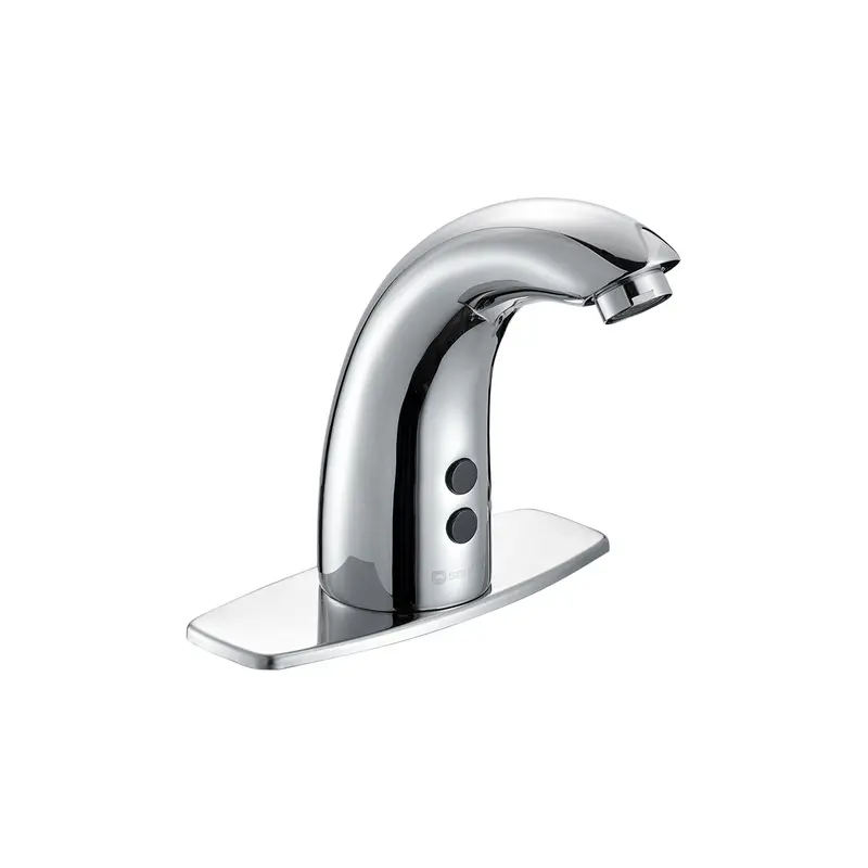 Touchless Automatic Bathroom Faucet – Chrome-Plated Brass Single-Lever Tap With Battery Or Hardwired Power 2