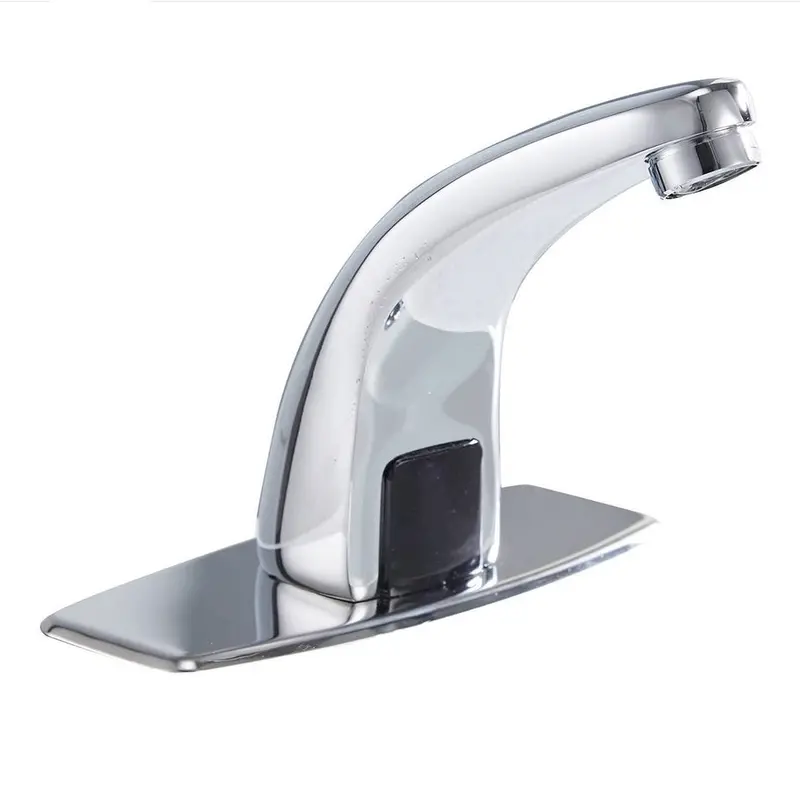 Touchless Faucet For Sink – Battery-Powered (6V Dc) Or Adapter-Ready (Adapter Not Included), Cold Water 1