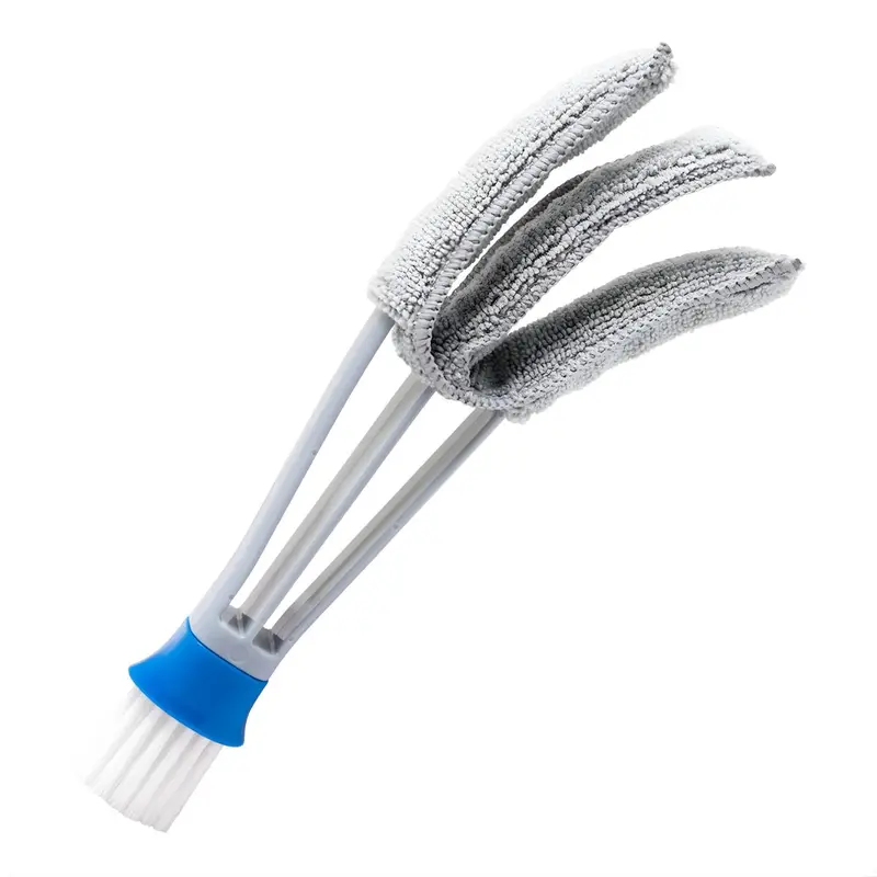 Triple-Arm Blind & Ventilation Grille Cleaner – Microfiber + 30 Mm Bristle Brush 1