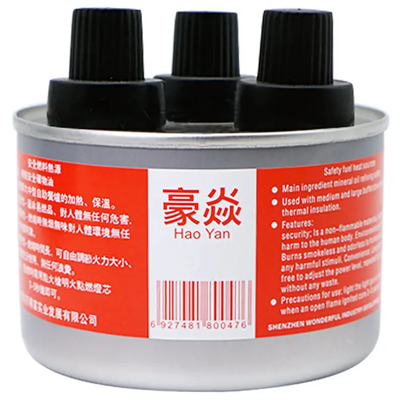 Triple-Wick Chafing Fuel Cans (2-Hour Each) – Catering Heat Source – 48-Can Pack 1