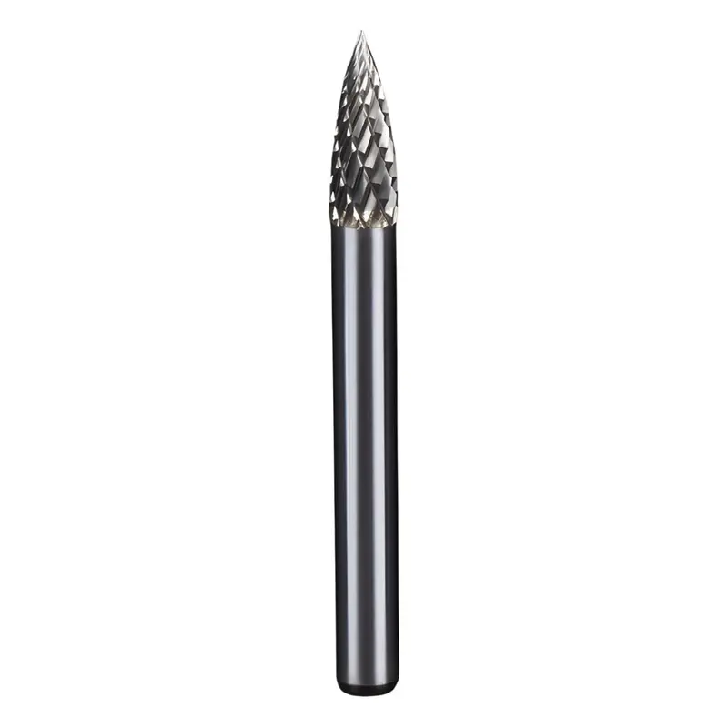 Tungsten Carbide Rotary Cone Burr File For Rotary Tools – 6Mm Shank, 6Mm Head 1