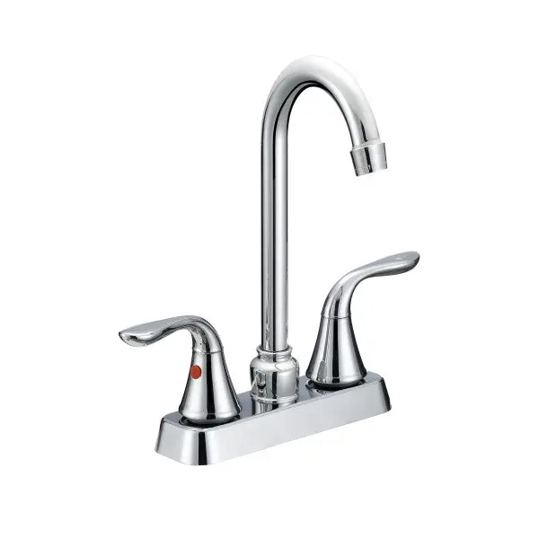 Two-Handle Chrome Bar Faucet 1