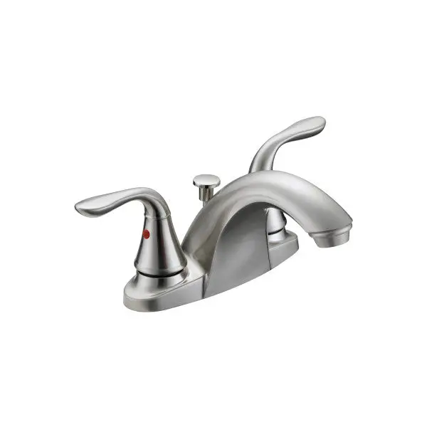Two-Handle Satin Nickel Bathroom Faucet & Drain Set – 1.5 Gpm 1