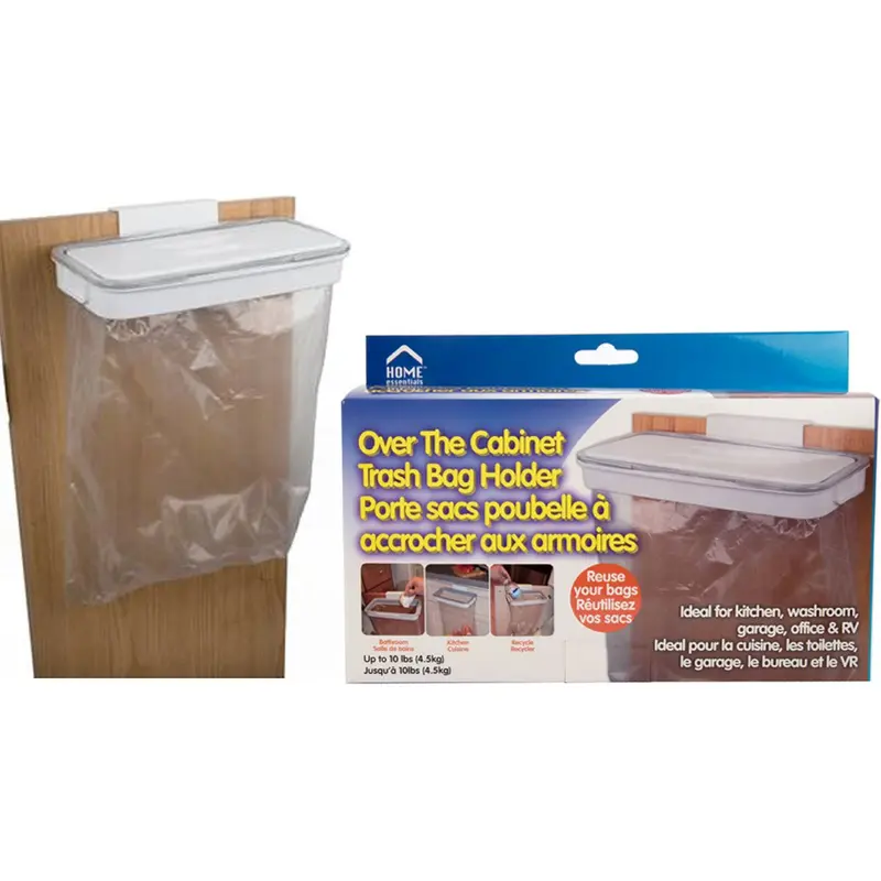 Under-Cabinet Hanging Trash Bag Holder For Kitchen Cabinets 1