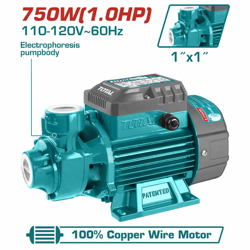Upgraded 1 Hp Peripheral Water Pump – 110V/60Hz 1