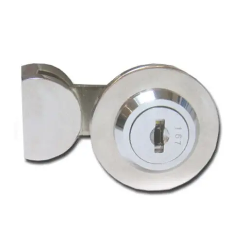 Uv-Cured Glass Cylinder Lock – For 6Mm Tempered Glass (Drilling Required) 1
