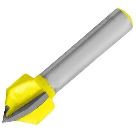 V-Groove Router Bit – 1/4" Shank, 3/8" Cutting Diameter, Tungsten Carbide 1