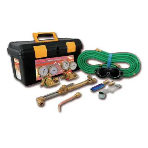 Victor-Style Medium-Duty Oxy-Fuel Cutting Kit – Includes Acetylene Regulator (Cga300) & Flashback Arrestors 1