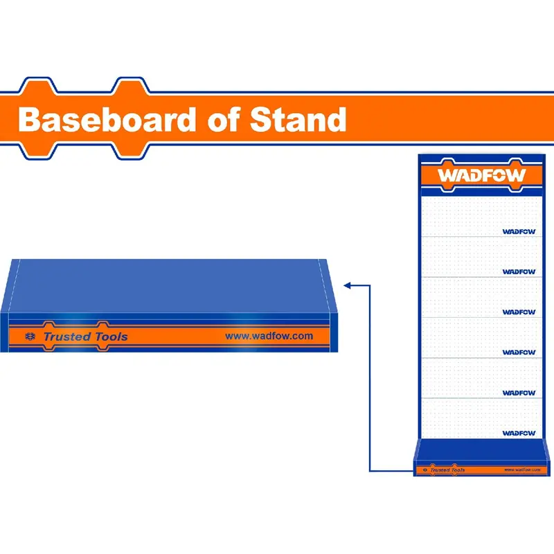 Wadfow Display Base – Steel Construction, 89×37Cm, 0.6Mm Gauge, Stable Mounting Platform 1