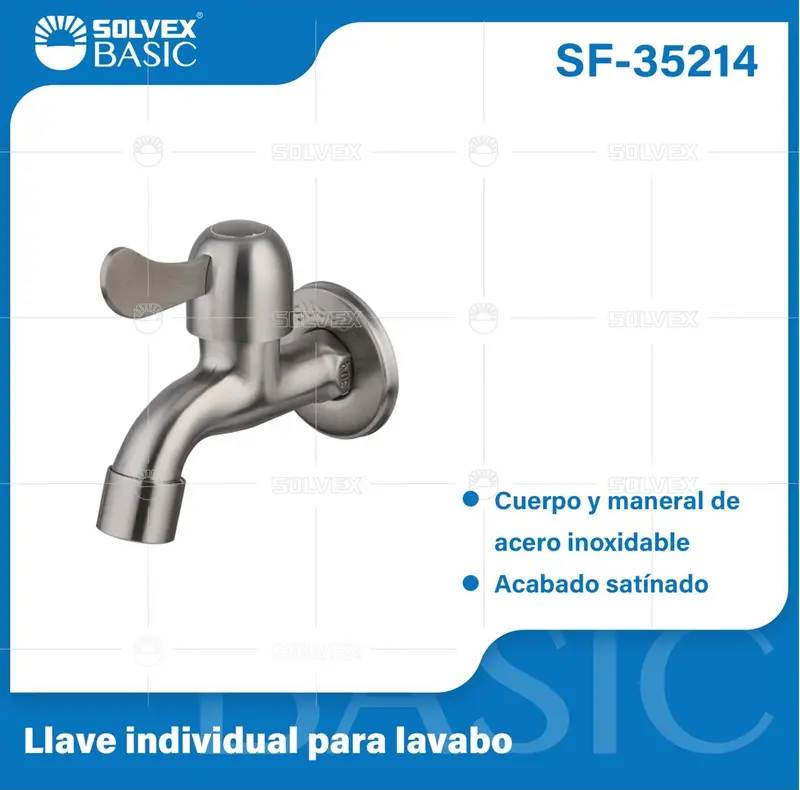 Wall-Mounted Satin-Finish Water Faucet: Stainless Steel Single-Handle Basin Tap With Decorative Cap 1