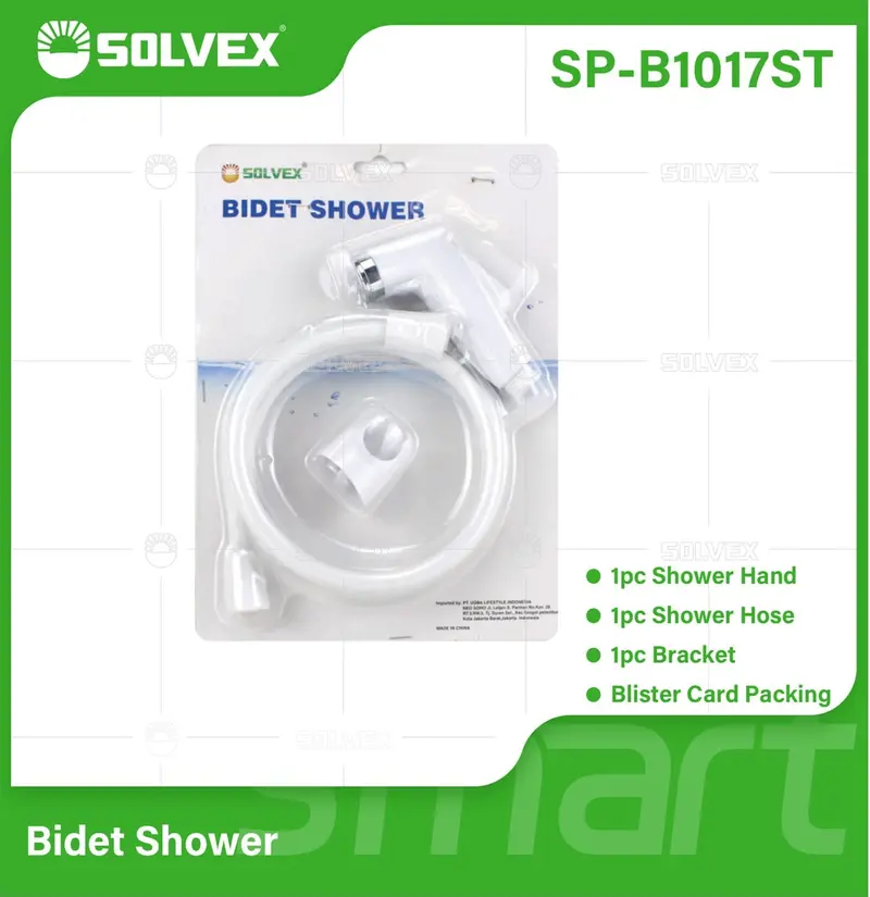 White 3-Piece Telephone-Style Sanitary Shower Kit For Toilet Installation 1