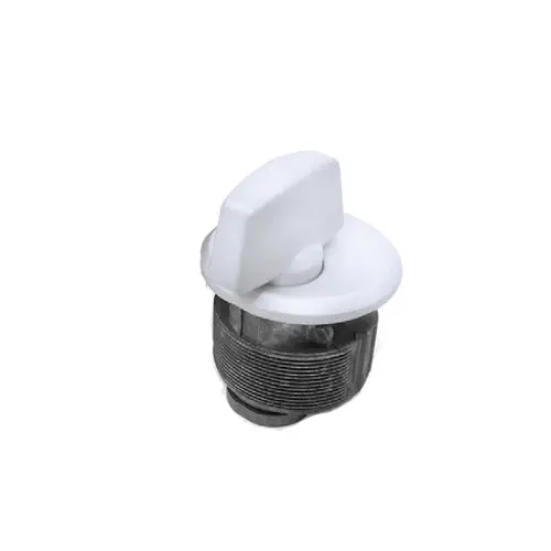 White Escutcheon Plate – Designed For 1" × 1-5/32" Cylinders 1