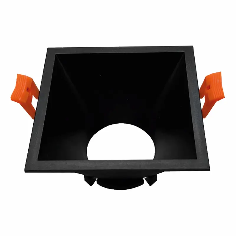 White Plastic Gu10 Recessed Downlight Trim – Round, 94×94×52Mm, Indoor/Outdoor Use 1