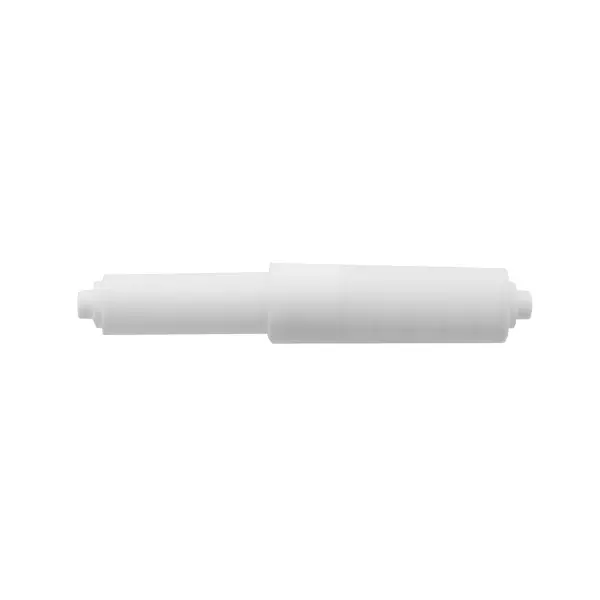 White Plastic Toilet Paper Holder 1