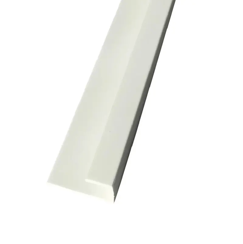 White Pvc Ceiling C-Profile End Cap Trim – 5.95M, Clean Termination & Rust-Free Performance 1