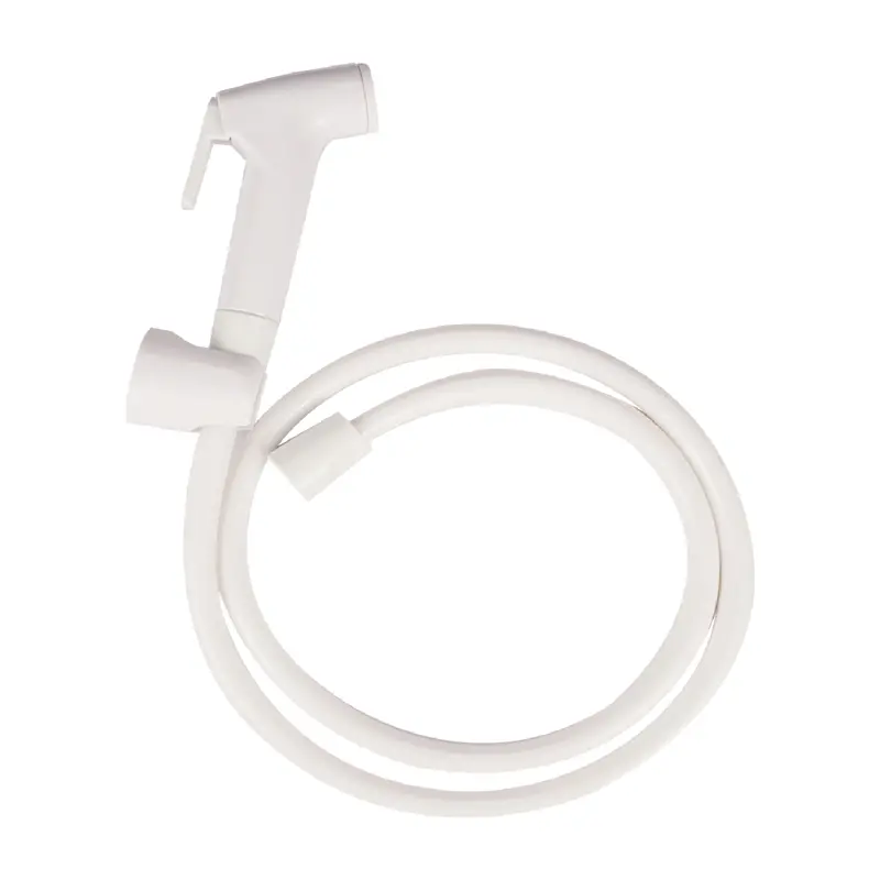 White Telephone-Style Bidet Shower Set – 3-Piece Bathroom Cleaning Kit 2