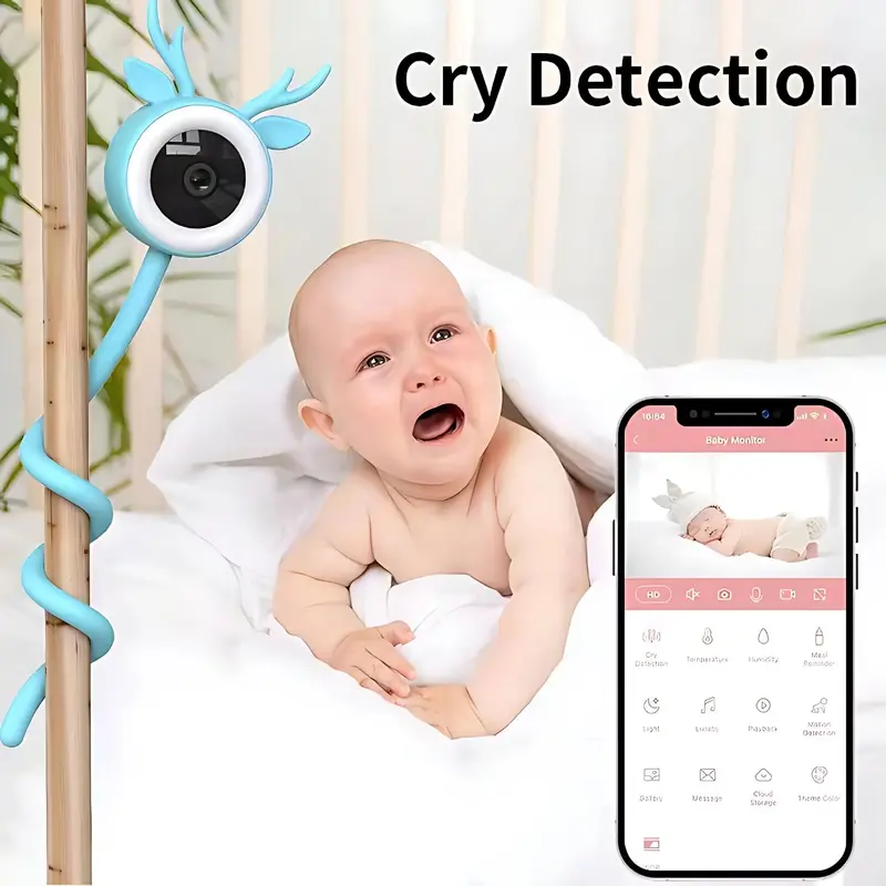 Wi-Fi Baby Monitor With Night Vision & Cry Detection – Two-Way Audio Camera For Infant Safety & Remote Viewing 1