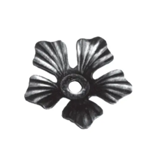 Wrought Iron Floral Ornament – Ø88 Mm, 2 Mm Thickness, 17 Mm Height 1