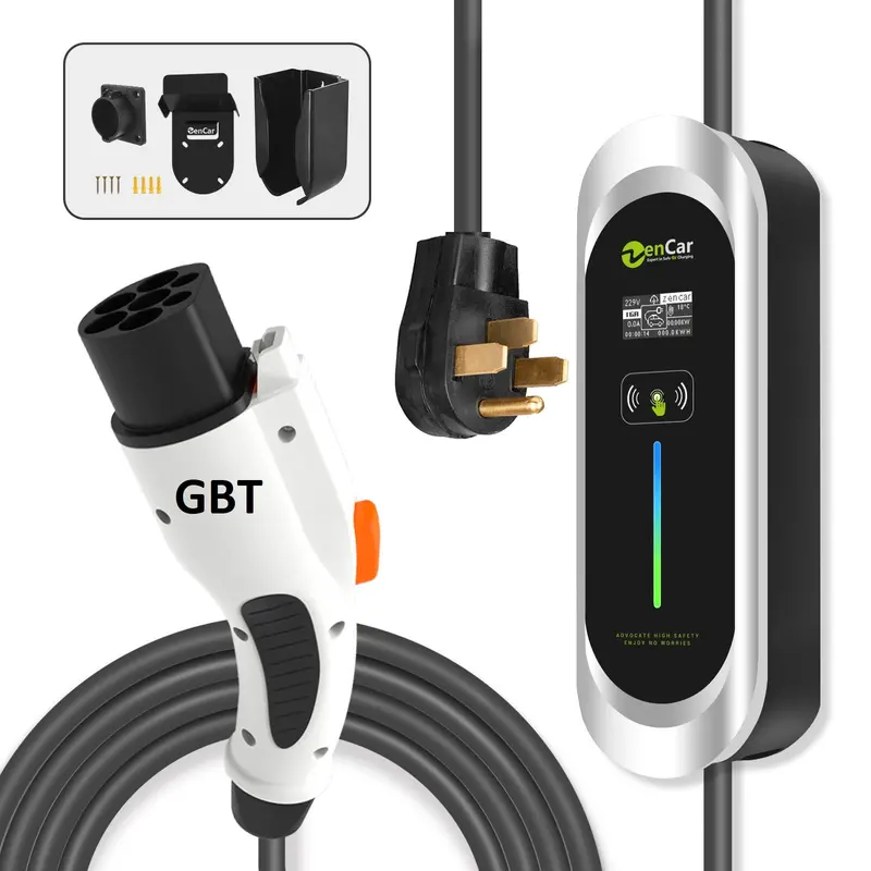 Zencar Smart Level 2 Ev Charger – Gb/T Standard, 7.4 Kw, 32A, 230V Single-Phase 1