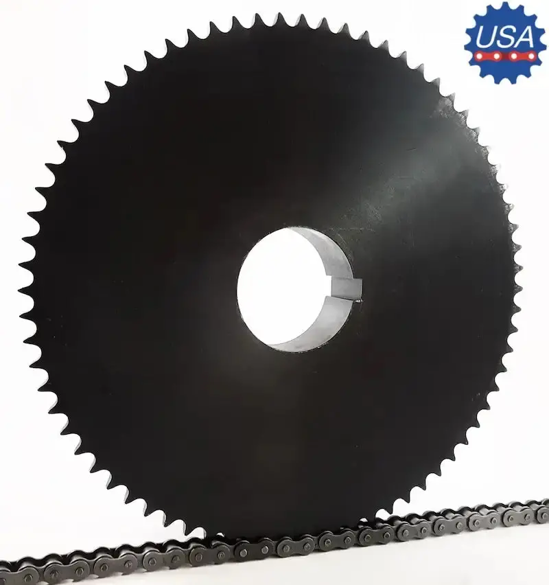 120S60 Taper Bushed Sprocket – 60-Tooth, Ansi 120 Series, Tool-Free Mounting 1