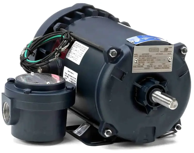 Leeson 3/4 Hp Explosion-Proof Electric Motor — Frame 56 1